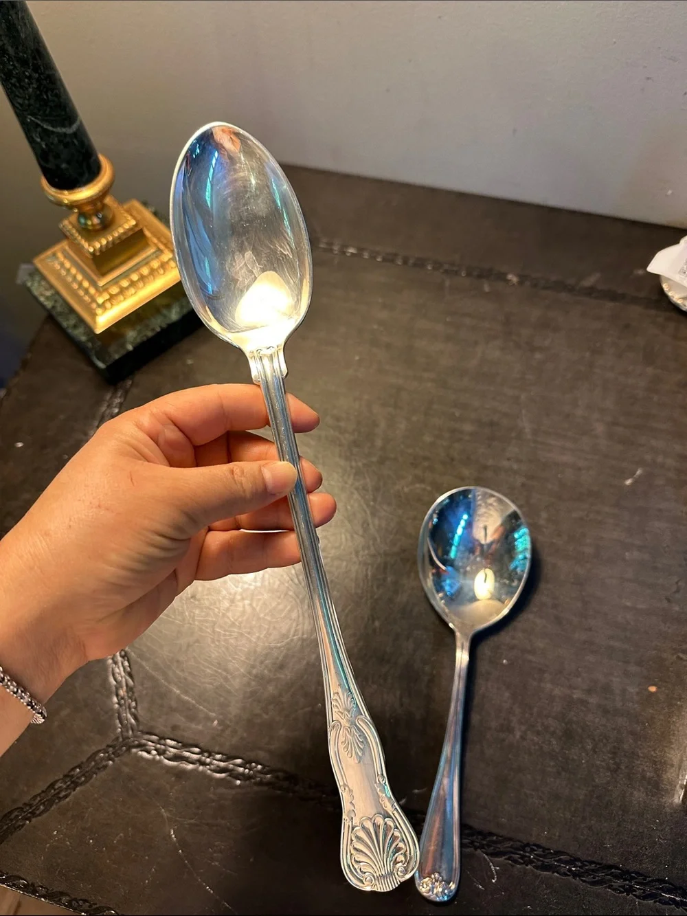 Silver plated Serving Spoons - Classic Ornate and Plain Designs made in Italy 🇮🇹